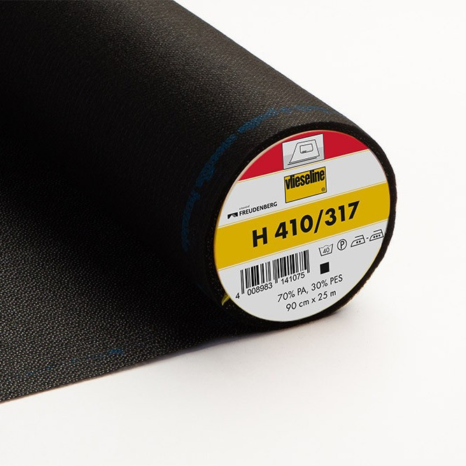 Vlieseline H410 Flexible Reinforced Iron-On Interlining - Anthracite - Maison Klem